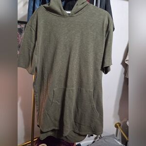 Casual Olive Green Men's Hoodie